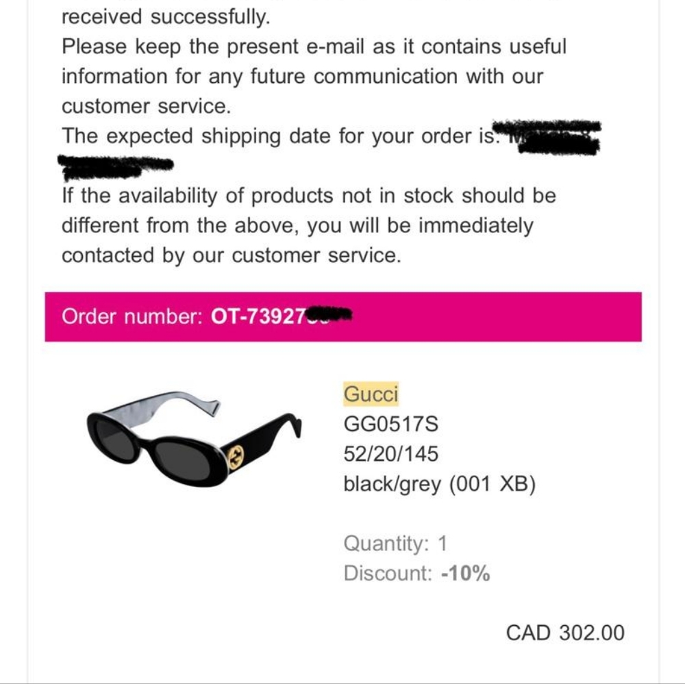 Gucci Black Oval Women's Sunglasses with Burgundy Case & Pouch - Picture 5 of 5